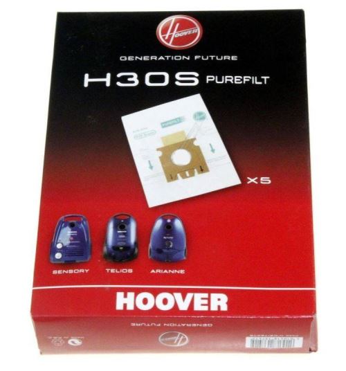 5 Sacs Aspirateur H30S Hoover - Réf. 09178278
