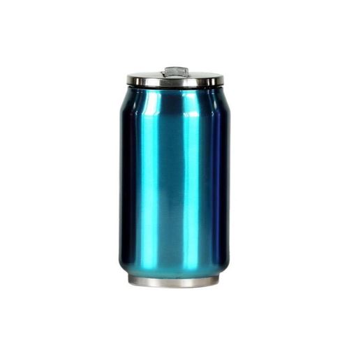 Mug canette isotherme inox 280 ml - Bleu