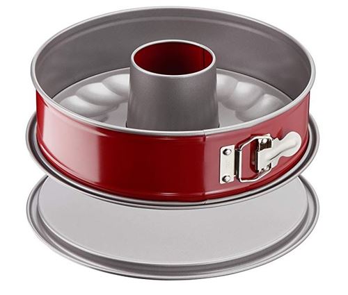 Tefal delibake moule a savarin a charnière 19 cm acier rouge carbone