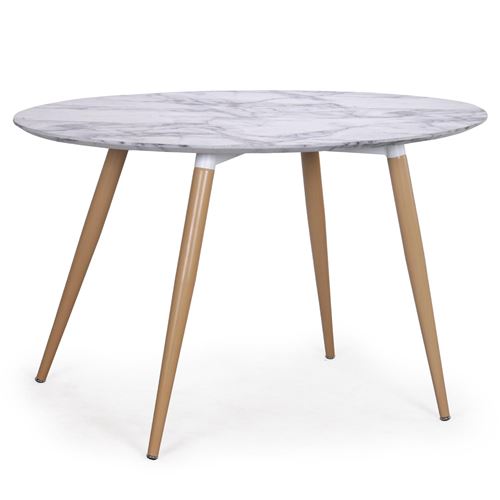 Table ovale scandinave Sissi effet Marbre
