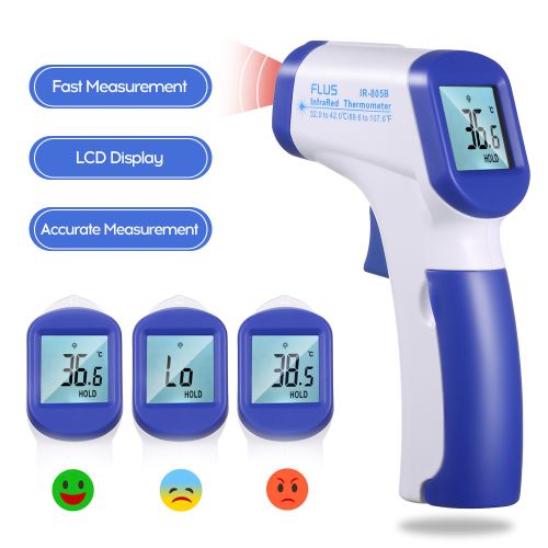 Mini Thermomètre Numérique avec Infrarouge pour Bébé et adultes, tester à l'Oreille et au Front