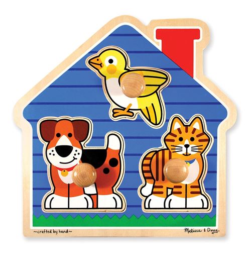 Melissa & Doug forme puzzle animaux domestiques 3 pièces