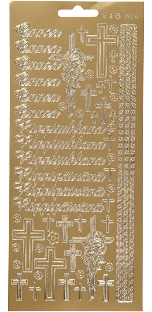 Creotime autocollants en aluminium Onnea Rippyhlana58 pièces d'or