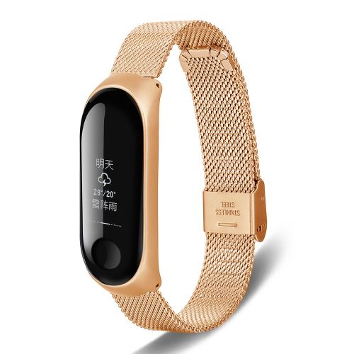 Bracelet en Acier inoxydable pour Xiaomi Mi Band 3 - Or Rose