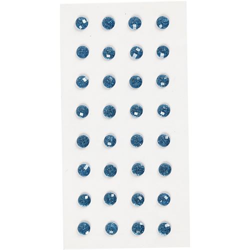 Happy Moments strass bleu 8 mm 32 pièces