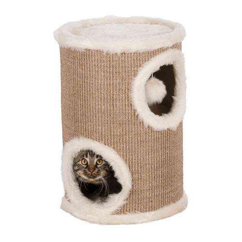 Cat Tower Edoardo. ø 33 cm x 50 cm de hauteur. couleur taupe. - Trixie - TR-4331