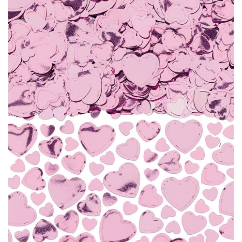 Amscan confetti coeur rose 70 grammes
