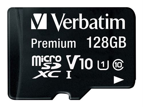 Verbatim Premium - carte mémoire flash - 128 Go - microSDXC UHS-I
