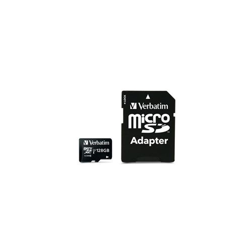 Verbatim Premium - Carte mémoire flash (adaptateur SD inclus(e)) - 128 Go - UHS Class 1 / Class10 - 300x - microSDXC UHS-I