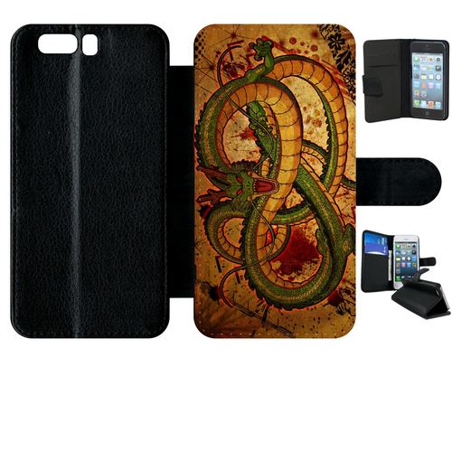Etui À Rabat Huawei P10 Dragon Manga