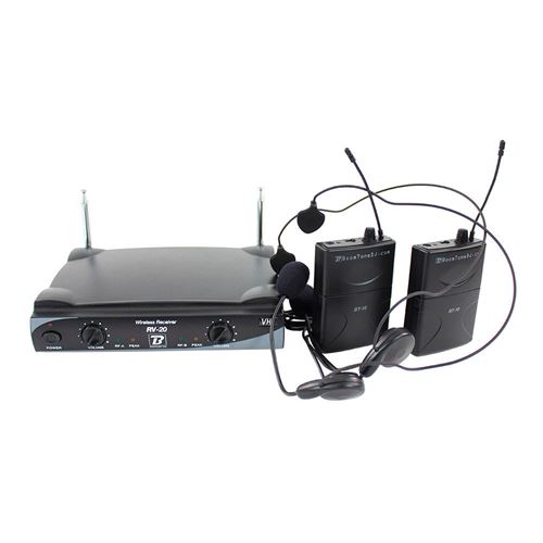 BOOMTONEDJ Micros HF 2 serre-t&ecirc;te/lavalier  VHF 20HL