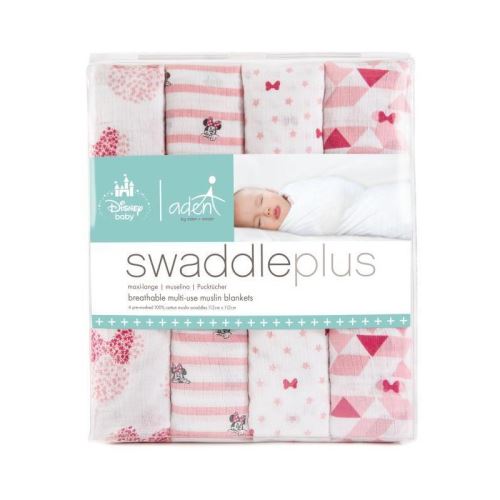 MINNIE Maxi Langes Mousseline Pack de 4 - 112 x 112 cm