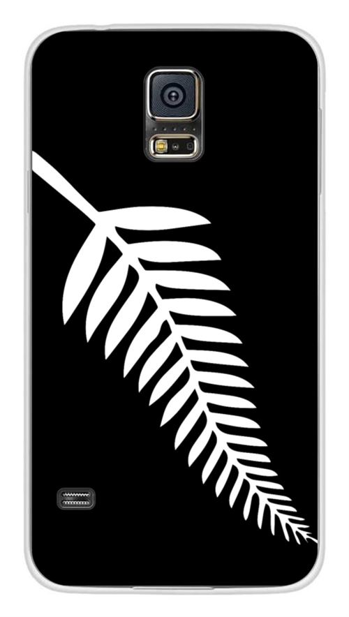 Coque en silicone imprimée compatible Samsung Galaxy S5 Drapeau All-black