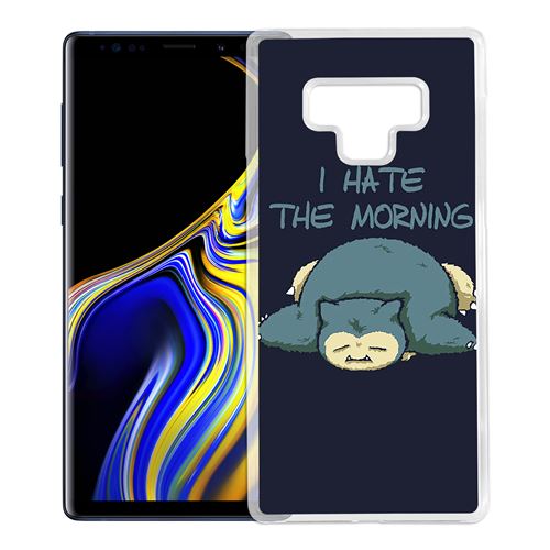 Coque pour Samsung Galaxy Note 9 -  Pokémon Ronflex Hate Morning