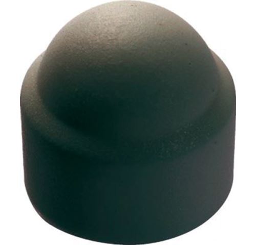 Acton Noir Ral 9005 Boîte De 100 Caches Écrous Hexagonaux Noirs Ø 12Mm - 8560012 - Image 1
