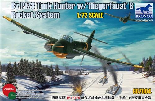 Bv P178 Tank Hunter W/fliegerfaust'b Rocket System- 1:72e - Bronco Models