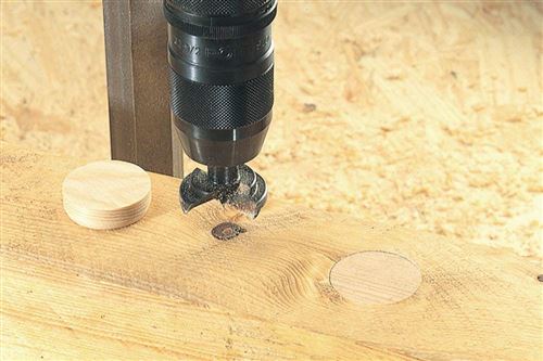 Wolfcraft 2944000 10 Bouchons en Bois de Pin Ø 35 Mm