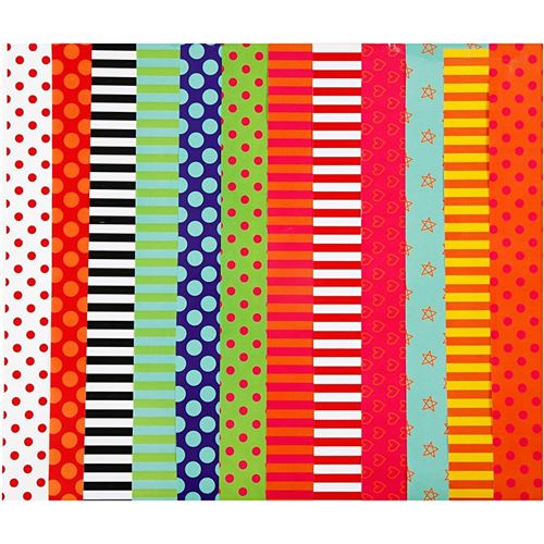 Colortime Papier glacé avec impression multicolore 24 x 32 cm 50 feuilles