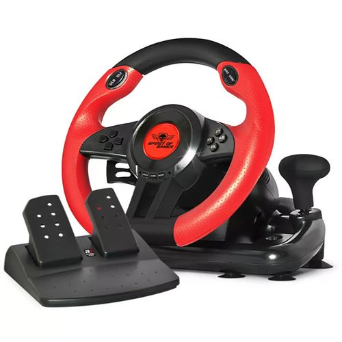 Suza Spirit Of Gamer Wheel Pro 1 - Ensemble volant et pédales - filaire - noir/rouge