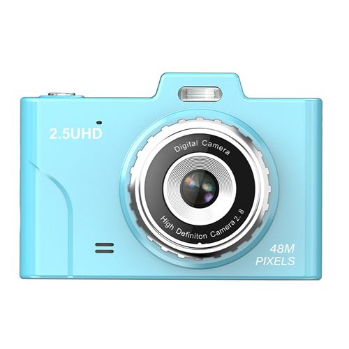 Appareil Photo Num&eacute;rique - NEOZHOU - 2,5K 48MP - Zoom 8x - &Eacute;cran 2,8"" - Rechargeable - 64GB - Blue