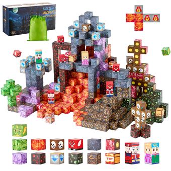 VEVOR Construction Magnétique Enfant Lot de 150 Château Sombre 3 Ans et Plus - 1