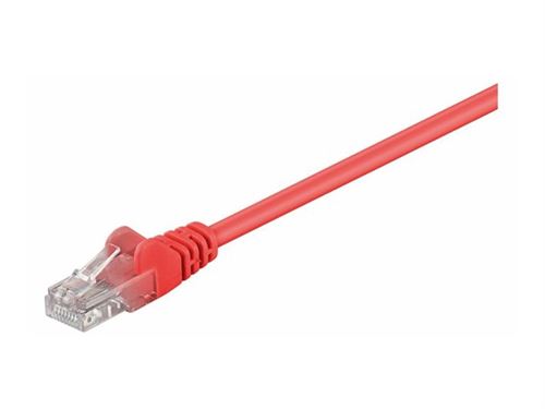 MicroConnect - Câble réseau - RJ-45 (M) pour RJ-45 (M) - 25 cm - UTP - CAT 5e - bloqué - rouge