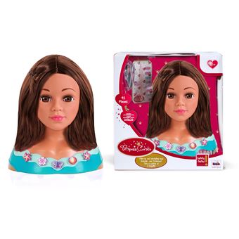 Tête De Coiffure 21 Cm – Set De 17 Accessoires, Poupée Maquillage Coiffure éducatif – Créativité Enfant