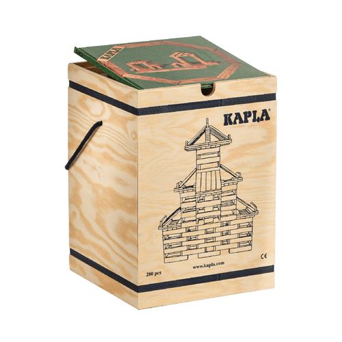 GENERIQUE - Kapla - Mallette de construction avec 280 planchettes et livre d'art Vert - Image 3