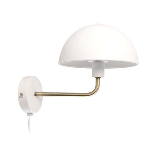 Non Communiqué Blanc Leitmotiv - Applique Murale En Métal Bonnet