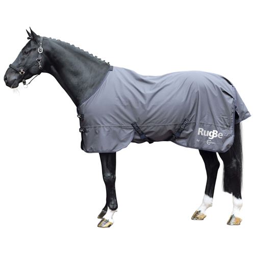 Covalliero Couverture d'extérieur pour chevaux RugBe Zero 105 cm Gris