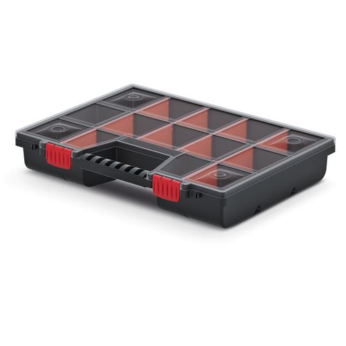 Kistenberg - Mallette de rangement d'outils Nor 40 - Compartiments amovibles - 40x30x7 cm - Noir - Image 5