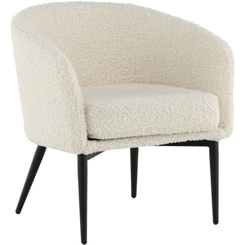 Non Communiqué Noir Venture Home - Fauteuil En Polyester Fluffy