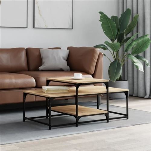 Vidaxl Table Basse - Chêne Sonoma 102X60x45 Cm - Image 3
