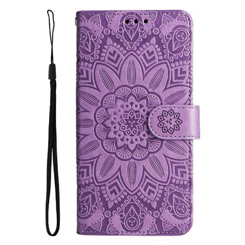 Étui Portefeuille Pour Xiaomi Redmi 15C 4G/5G - Cuir Synthétique, Motif Mandala, Porte-cartes Et Support Intégré - Violet - 5