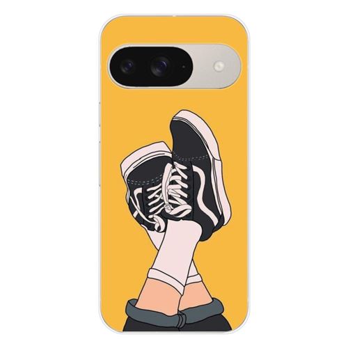 Coque en silicone imprimée compatible Google Pixel 9 Sneakers