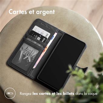 Étui Portefeuille Pour IPhone 17 Pro Max - Porte-cartes Et Support Intégré - Couleur Bordeaux - Similicuir - Marque Avizar