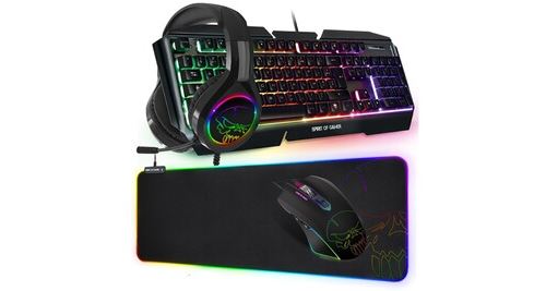 Pack gamer Rookie clavier souris casque Advance GTA210 pour PC / Xbox one /  Xbox Serie S | X / PS4 / PS5