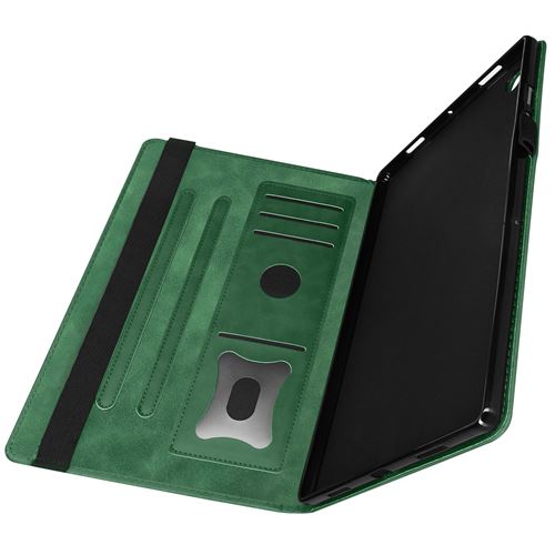 Avizar Étui pour Samsung Galaxy Tab A8 10.5 2021 Clapet Porte-cartes Fonction Support Vidéo Vert