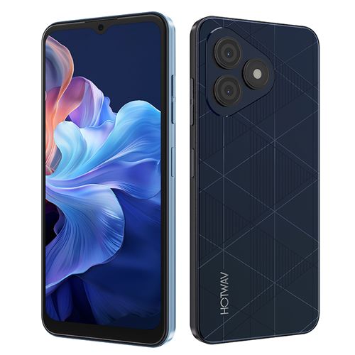 HOTWAV Note 15 Pro Téléphone Portable 6.6 Android 14 smartphone, 5160mAh, 12(4+8)Go+64Go, 13MP+5MP,Empreinte digitale/Face ID/Dual SIM 4G -bleu