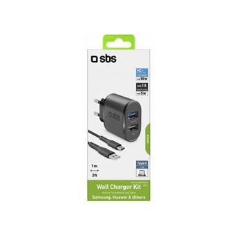 Kit voyage USB de recharge avec câble de type C
