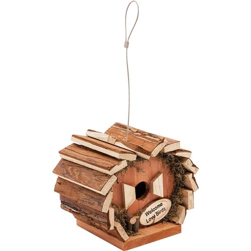 Meilleurs prix pour Nichoir Maison de nidification pour oiseaux St Helens faite à la main - Bois - Boucle de suspension solide GH354