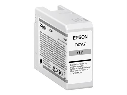 Epson UltraChrome Pro T47A7 - 50 ml - gris - original - réservoir d'encre - pour SureColor SC-P900, SC-P900 Mirage Bundling