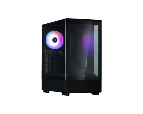 Non Communiqué Noir Boîtier Pc Mini Tour Sans Alim - Zalman P10 (Noir) - Micro Atx/Mini-Itx - 1X120mm A-Rgb - Usb-C/3.0/Hd Audio - Verre Trempé