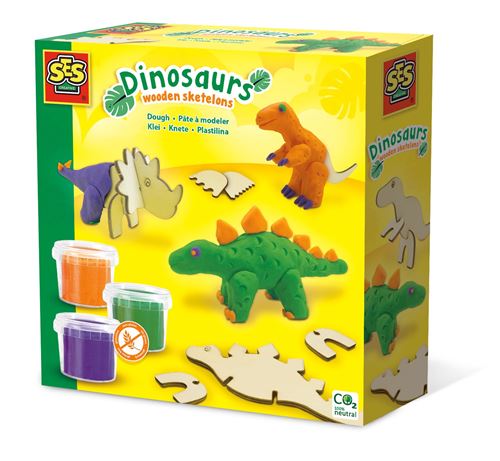 Playgo Animaux En Pâte à Modeler Dinosaures Set 23 Unités Multicolore