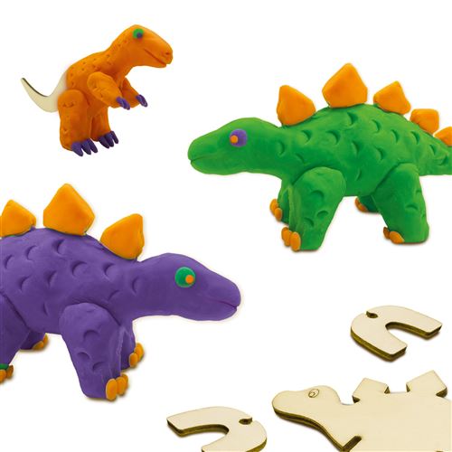SES Creative - Pâte à modeler - Squelettes de dinosaures en bois - Pâte à  modeler - Achat & prix