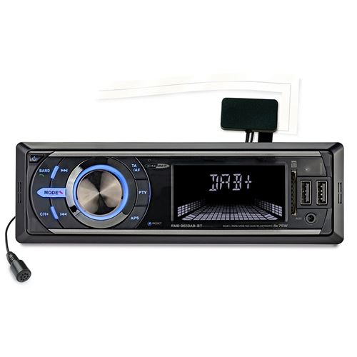Autoradio Caliber, DAB+, FM, Bluetooth Coloris Noir RMD051DAB-BT