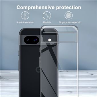 Coque Transparente En Silicone Pour Google Pixel 8a - Marque Little Boutik, Made In France