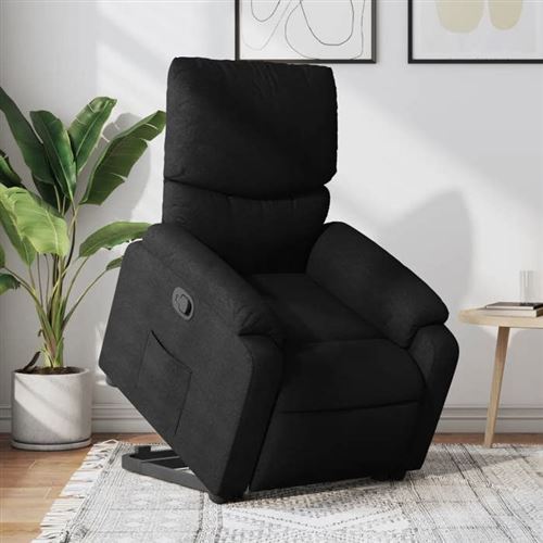 Non Communiqué Noir Vidaxl Fauteuil De Relaxation Inclinable Tissu