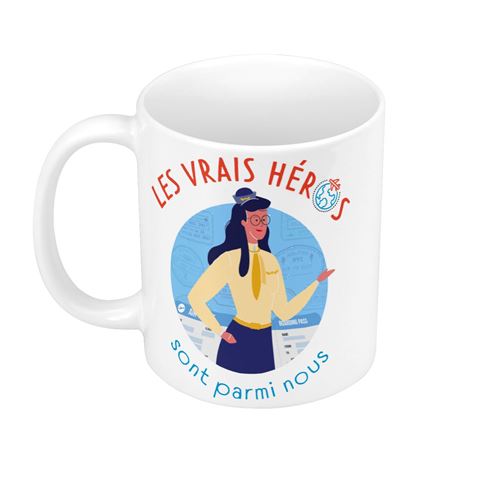 Fabulous Mug céramique Les Vrais Héros - Hôtesse de l'Air