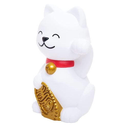 Veilleuse Chat porte bonheur LED - Hauteur 18 cm - Largeur 12 cm - Profondeur 10 cm